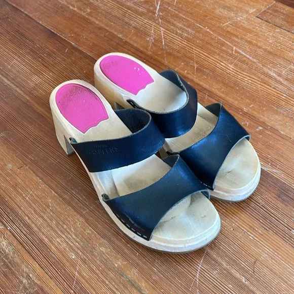 Swedish Hasbeens Maria Slide Clogs - Picture 2 of 7